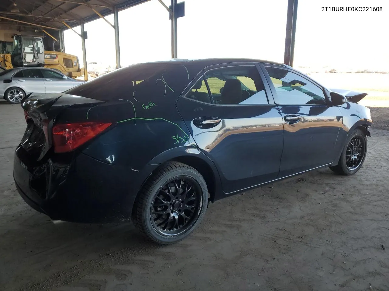 2019 Toyota Corolla L VIN: 2T1BURHE0KC221608 Lot: 80728374