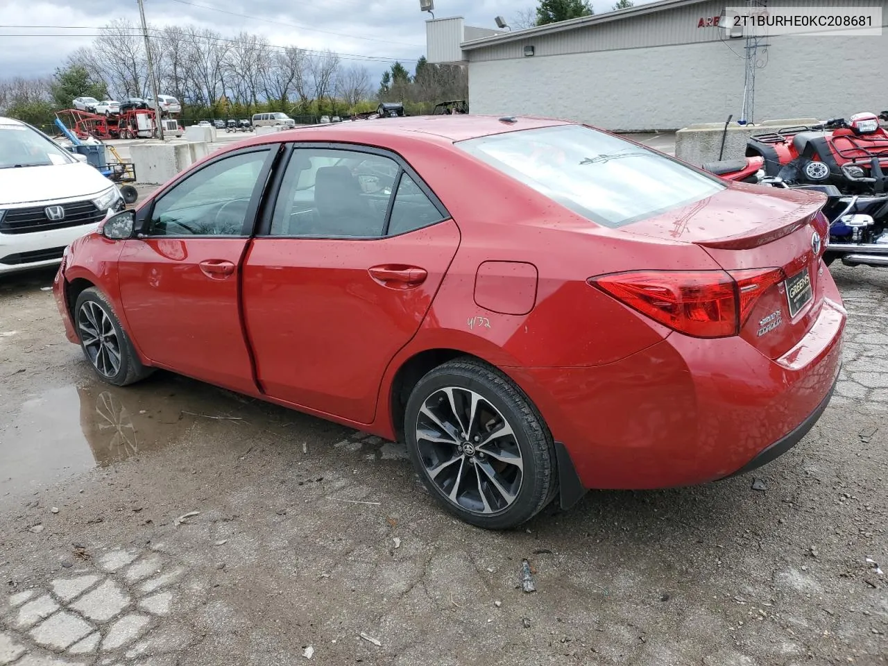 2019 Toyota Corolla L VIN: 2T1BURHE0KC208681 Lot: 80732304