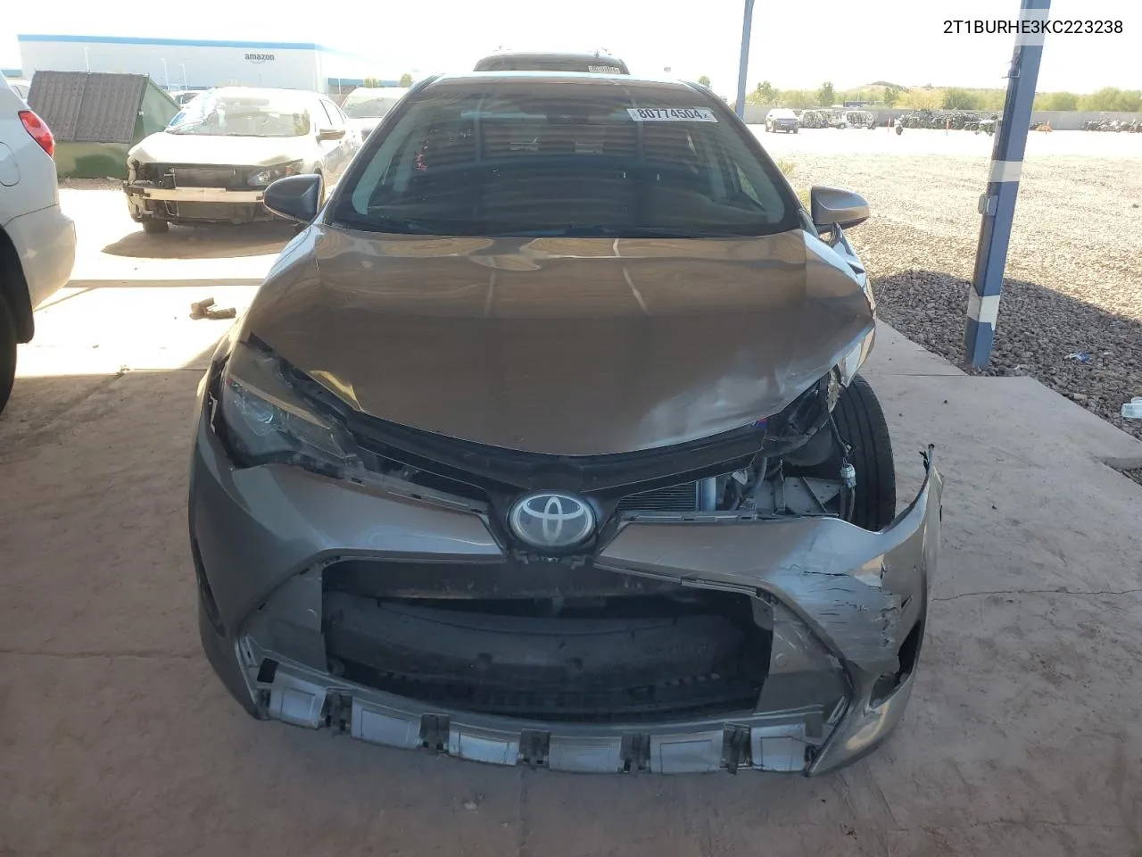 2019 Toyota Corolla L VIN: 2T1BURHE3KC223238 Lot: 80774504