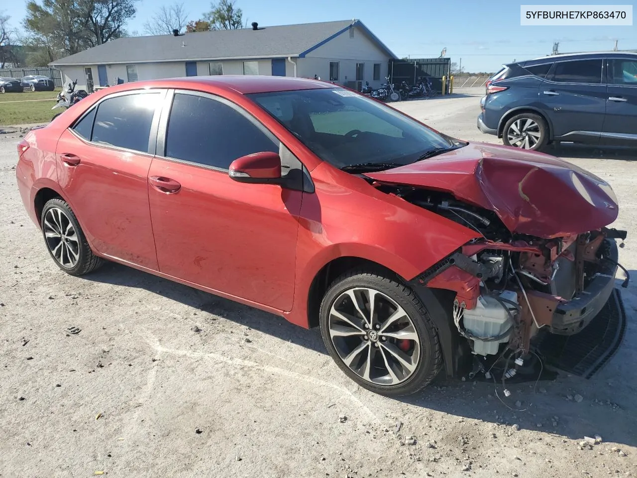 2019 Toyota Corolla L VIN: 5YFBURHE7KP863470 Lot: 80998944