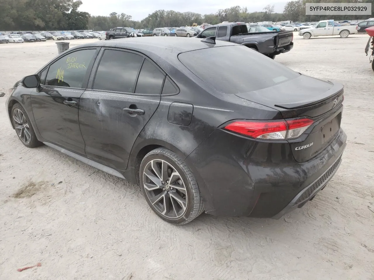 2020 Toyota Corolla Se VIN: 5YFP4RCE8LP032929 Lot: 37121612