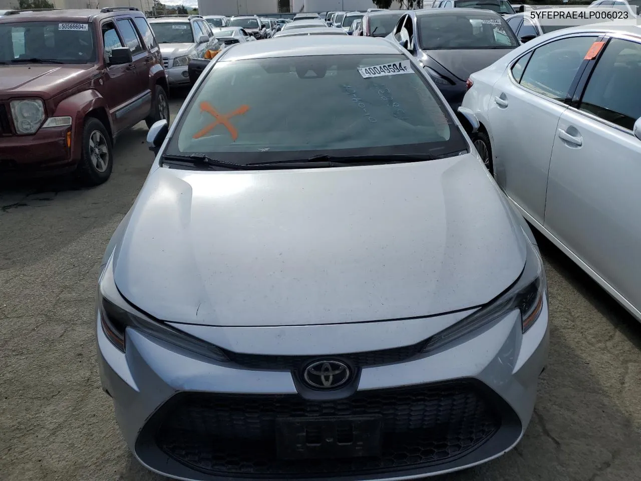 2020 Toyota Corolla Le VIN: 5YFEPRAE4LP006023 Lot: 40049594