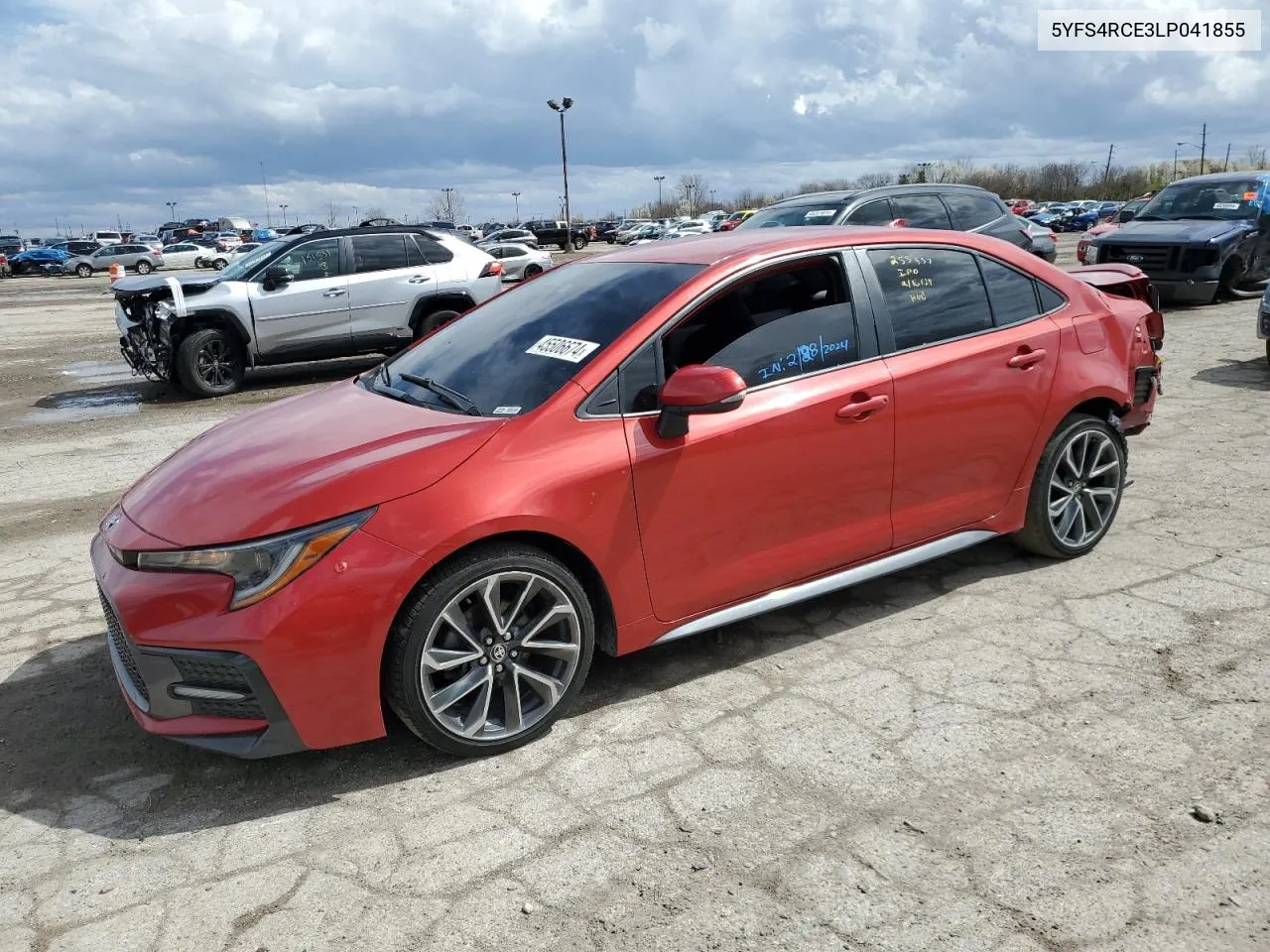 2020 Toyota Corolla Se VIN: 5YFS4RCE3LP041855 Lot: 45506674