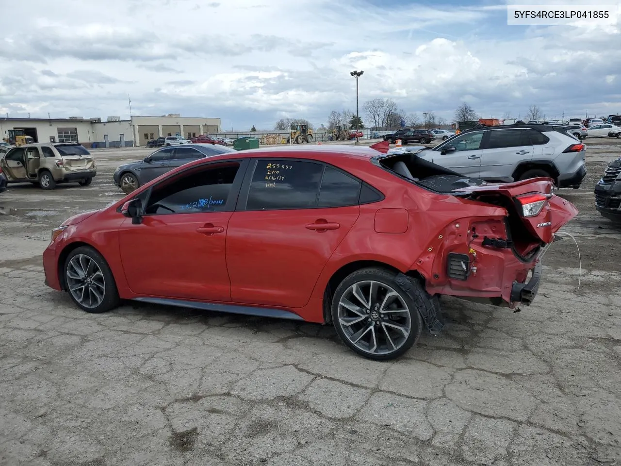 2020 Toyota Corolla Se VIN: 5YFS4RCE3LP041855 Lot: 45506674