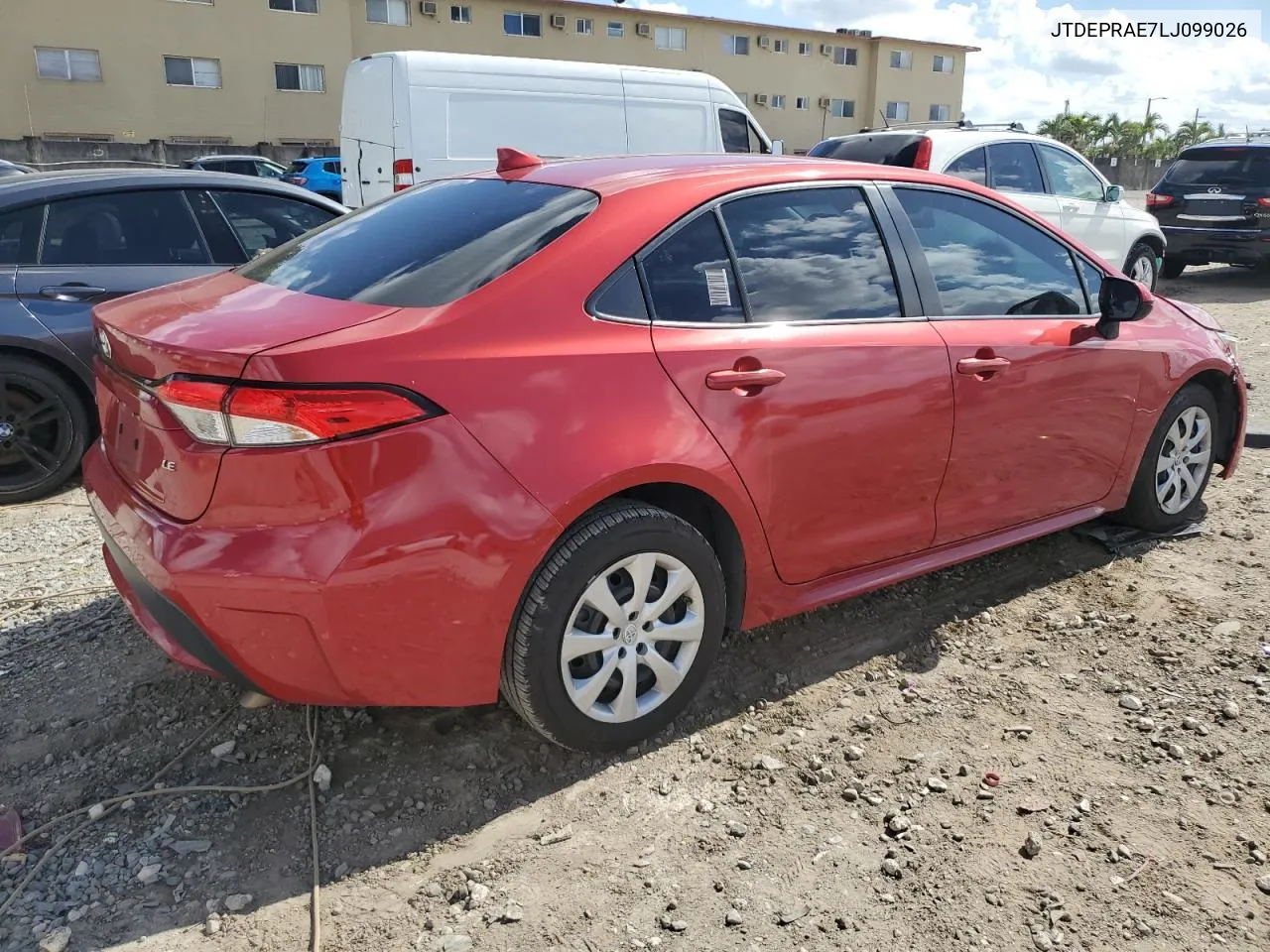 2020 Toyota Corolla Le VIN: JTDEPRAE7LJ099026 Lot: 52308454