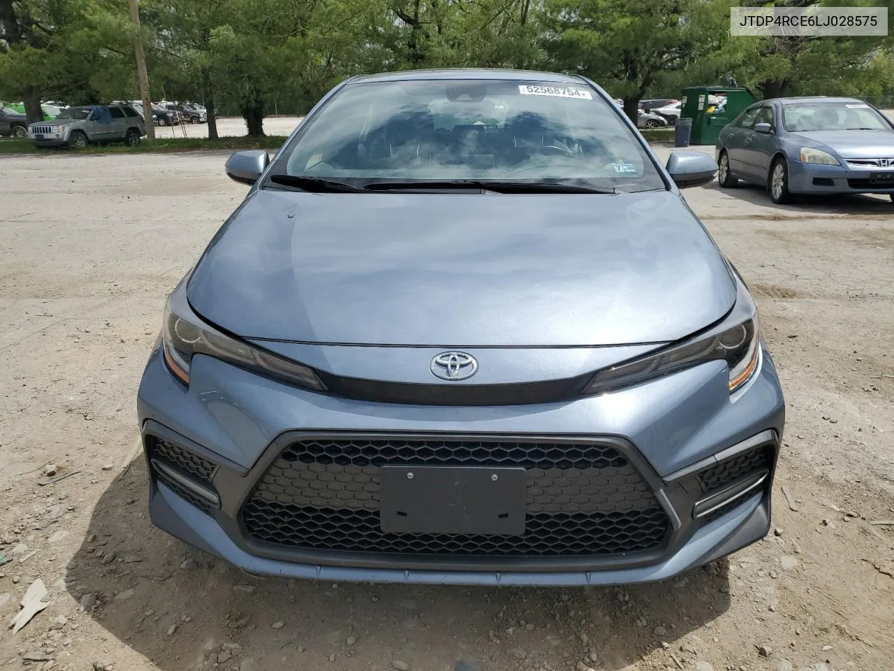 2020 Toyota Corolla Se VIN: JTDP4RCE6LJ028575 Lot: 52568754