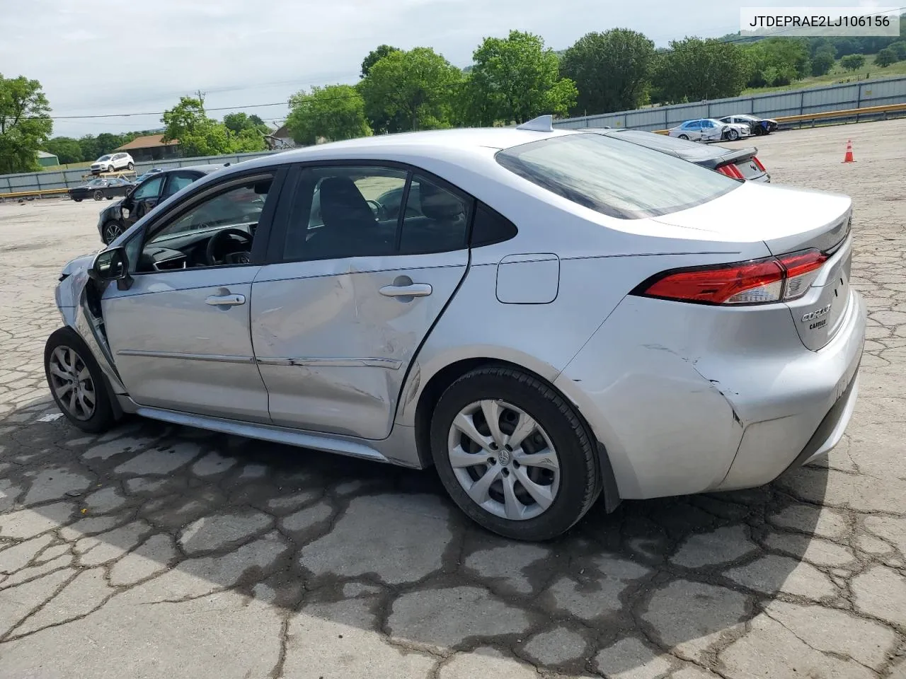 2020 Toyota Corolla Le VIN: JTDEPRAE2LJ106156 Lot: 53510024