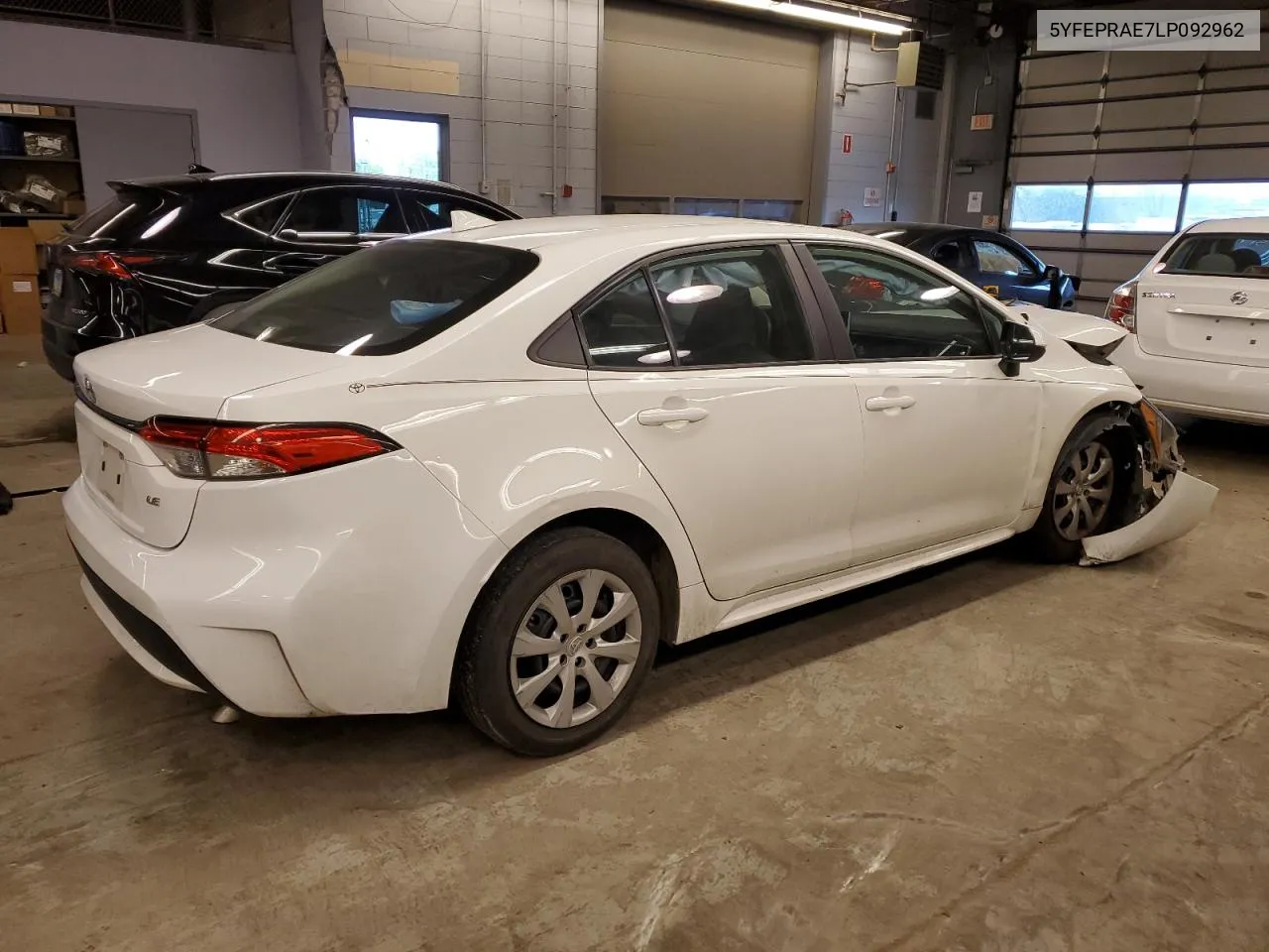 2020 Toyota Corolla Le VIN: 5YFEPRAE7LP092962 Lot: 54021704