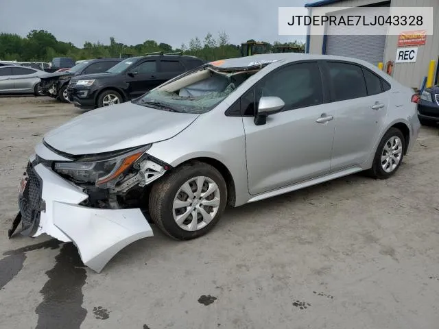 2020 Toyota Corolla Le VIN: JTDEPRAE7LJ043328 Lot: 55675994