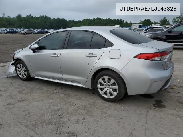 JTDEPRAE7LJ043328 2020 Toyota Corolla Le