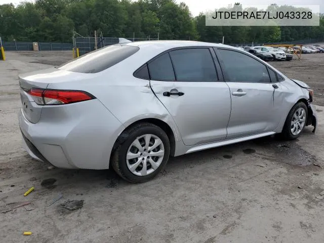 2020 Toyota Corolla Le VIN: JTDEPRAE7LJ043328 Lot: 55675994