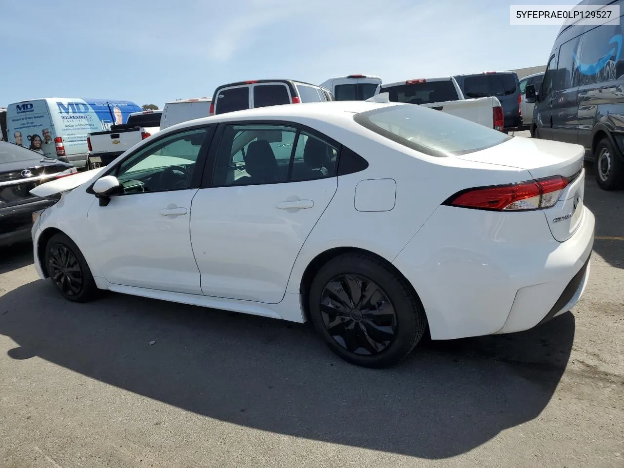 2020 Toyota Corolla Le VIN: 5YFEPRAE0LP129527 Lot: 56512714