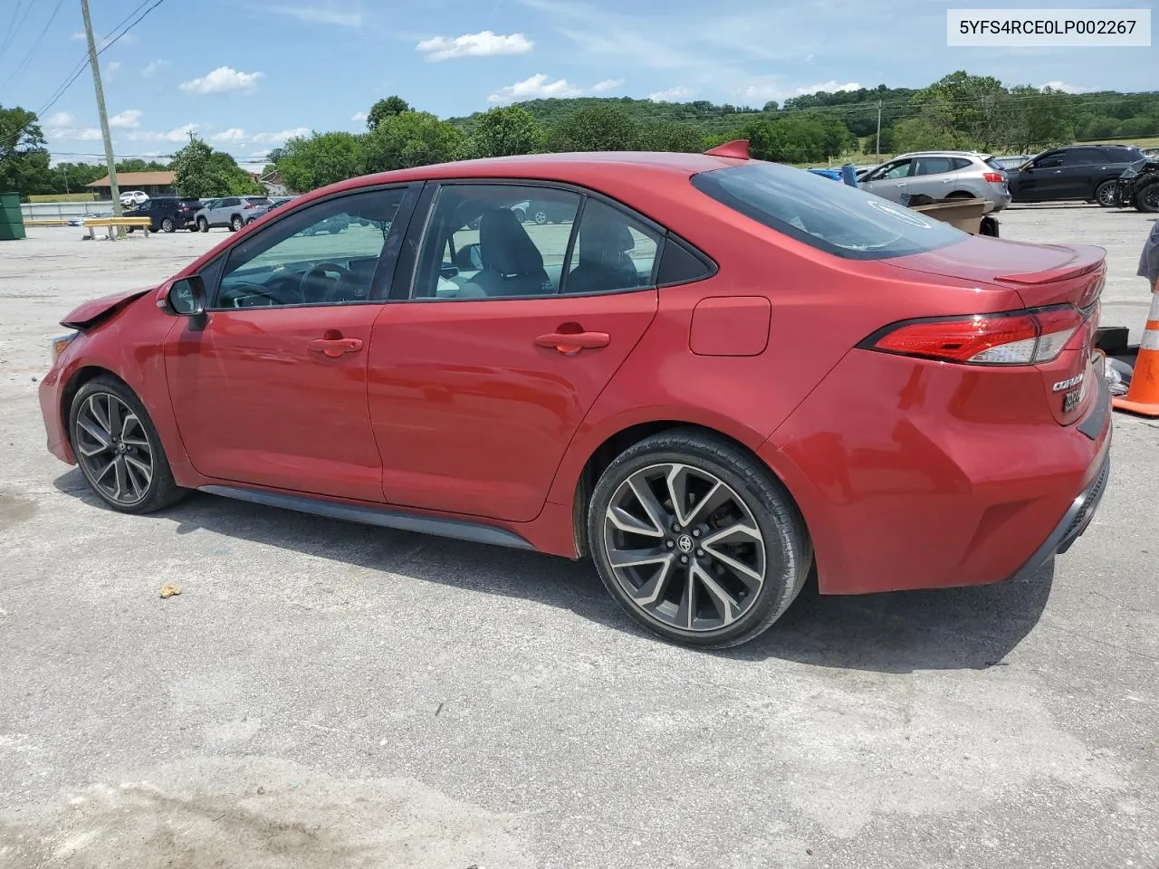 2020 Toyota Corolla Se VIN: 5YFS4RCE0LP002267 Lot: 56915794