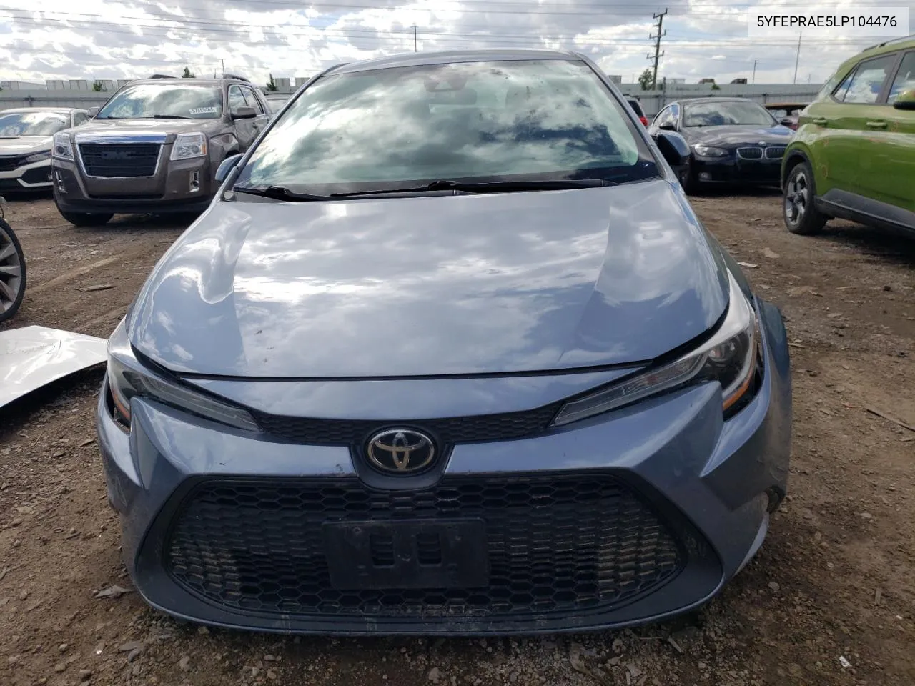 2020 Toyota Corolla Le VIN: 5YFEPRAE5LP104476 Lot: 57006174