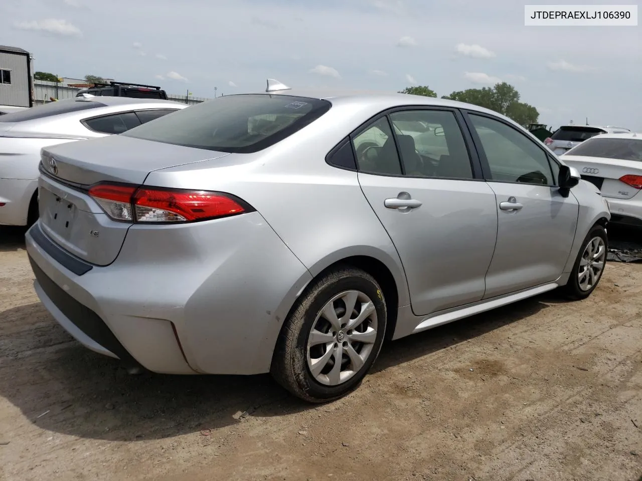 2020 Toyota Corolla Le VIN: JTDEPRAEXLJ106390 Lot: 57466994