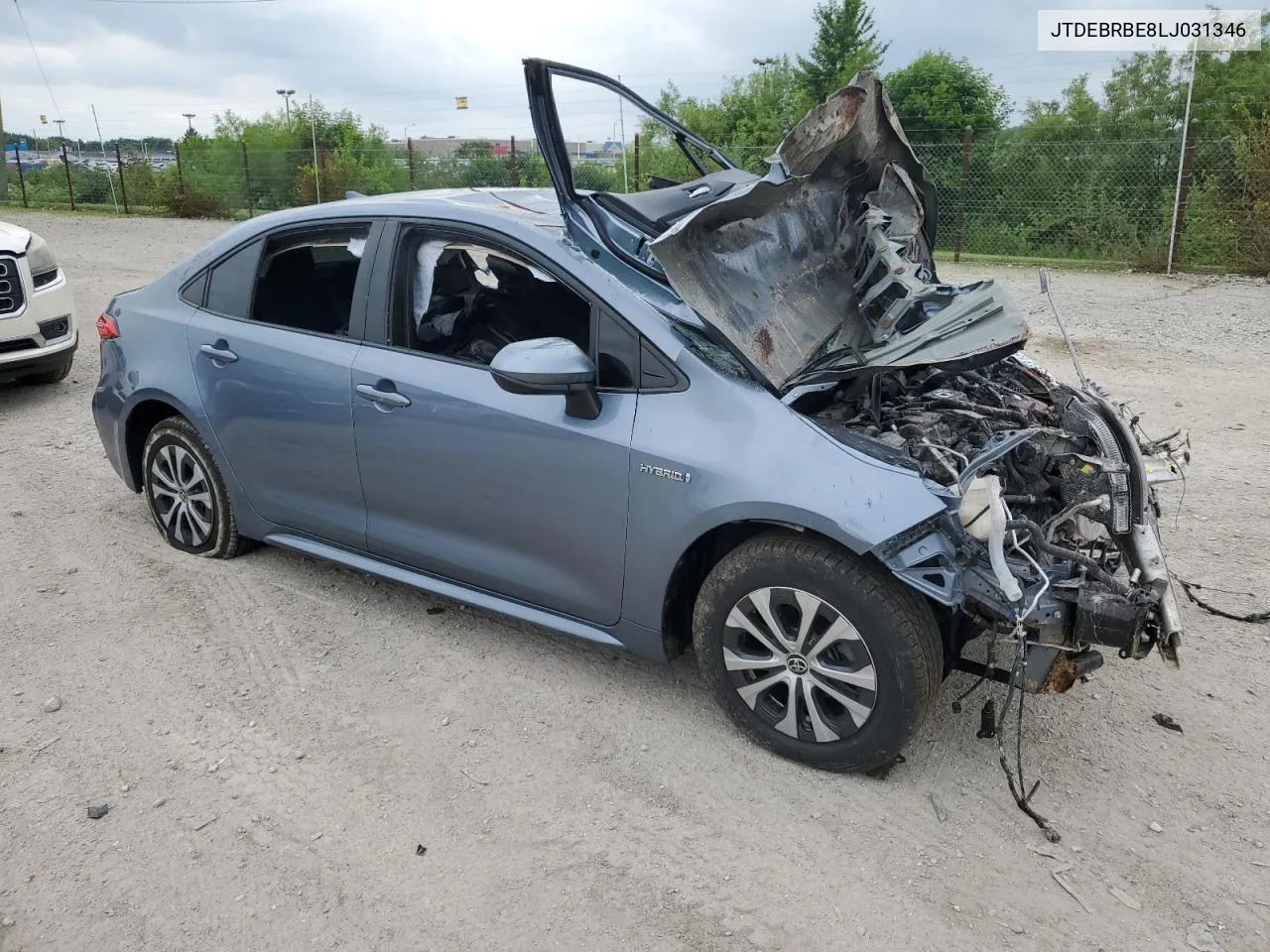 2020 Toyota Corolla Le VIN: JTDEBRBE8LJ031346 Lot: 57723154