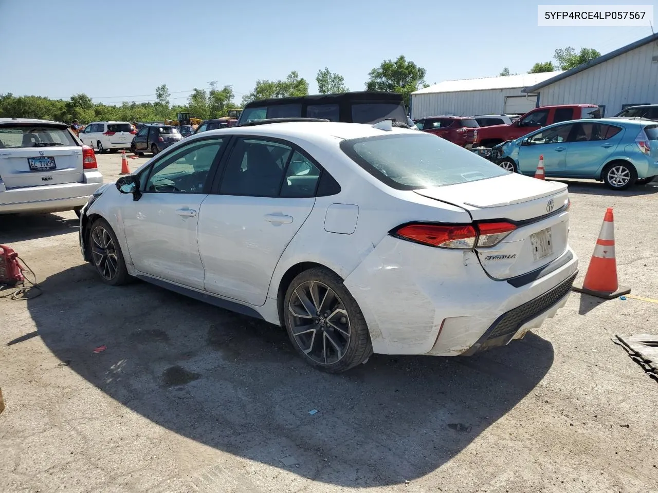 2020 Toyota Corolla Se VIN: 5YFP4RCE4LP057567 Lot: 57730114