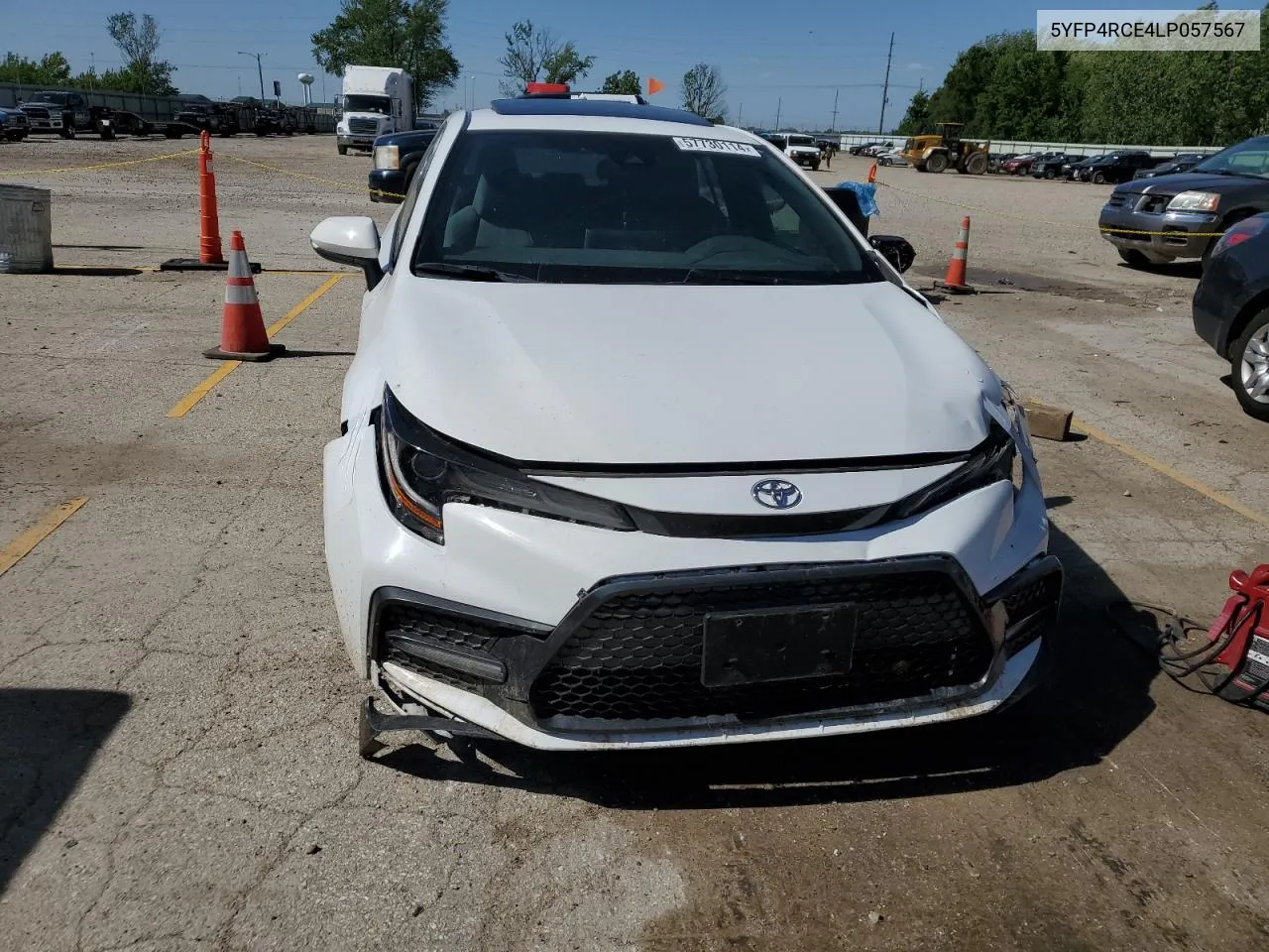 2020 Toyota Corolla Se VIN: 5YFP4RCE4LP057567 Lot: 57730114