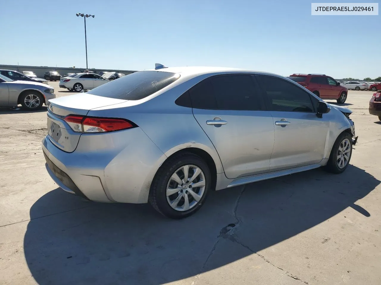 2020 Toyota Corolla Le VIN: JTDEPRAE5LJ029461 Lot: 57928174