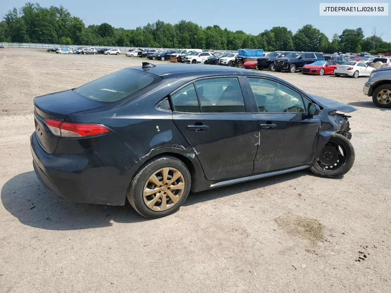 2020 Toyota Corolla Le VIN: JTDEPRAE1LJ026153 Lot: 59028234