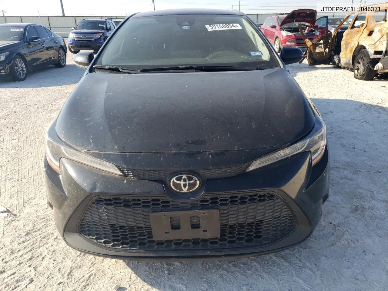 2020 Toyota Corolla Le VIN: JTDEPRAE1LJ046371 Lot: 59168894