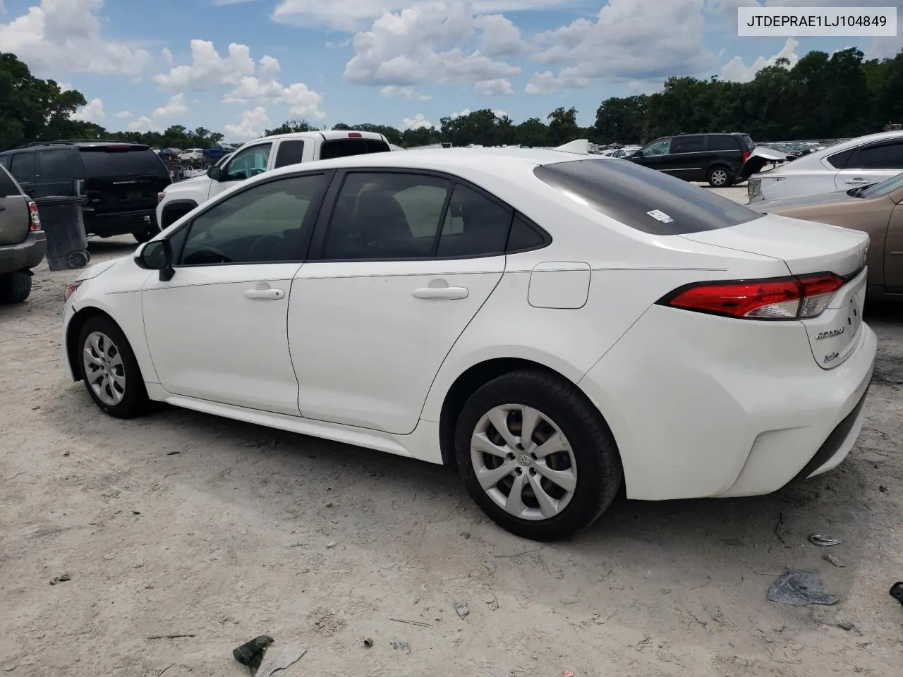 2020 Toyota Corolla Le VIN: JTDEPRAE1LJ104849 Lot: 60614074