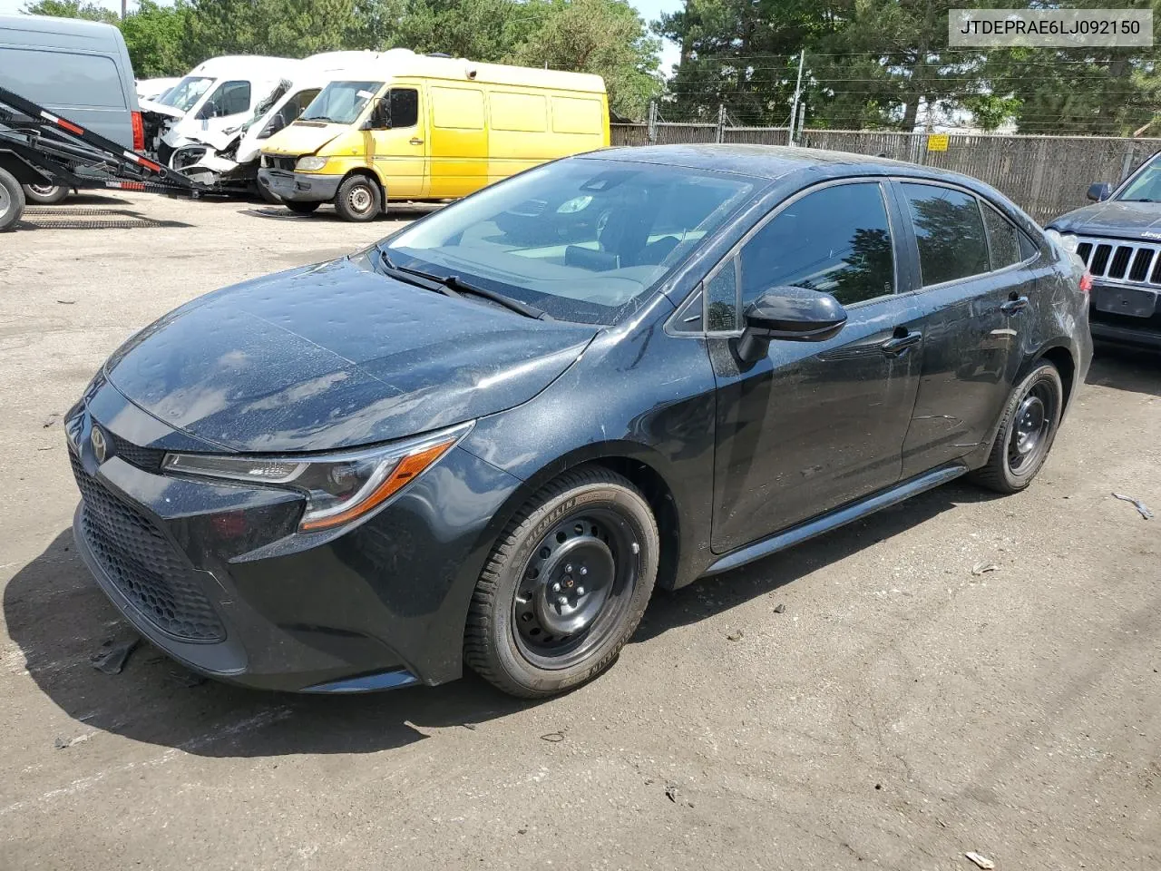 2020 Toyota Corolla Le VIN: JTDEPRAE6LJ092150 Lot: 60818584