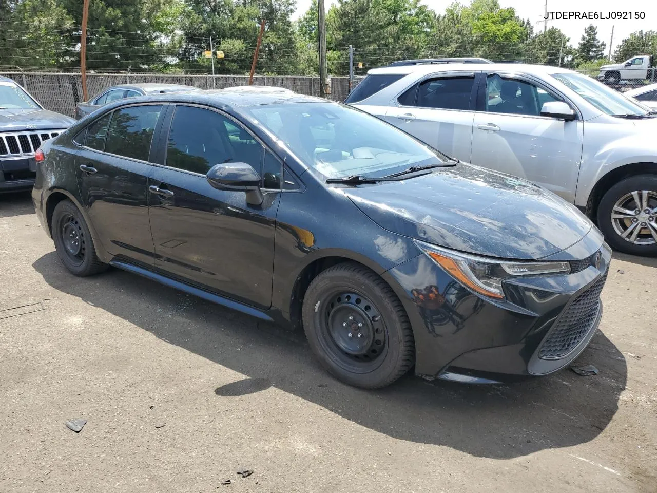 2020 Toyota Corolla Le VIN: JTDEPRAE6LJ092150 Lot: 60818584