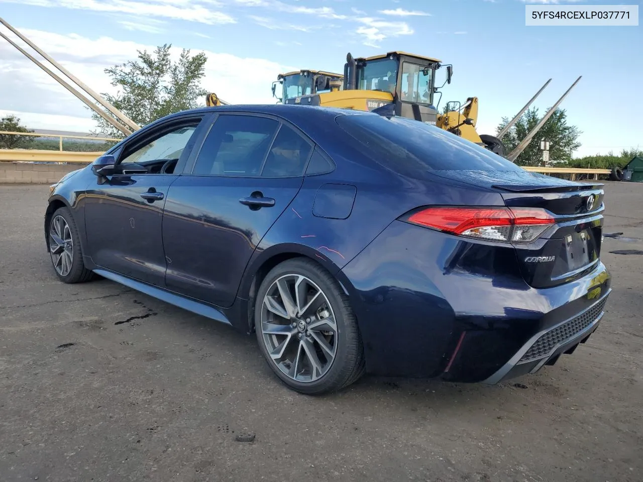 2020 Toyota Corolla Se VIN: 5YFS4RCEXLP037771 Lot: 61078074