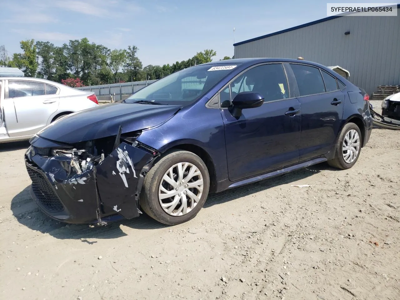 2020 Toyota Corolla Le VIN: 5YFEPRAE1LP065434 Lot: 63422584