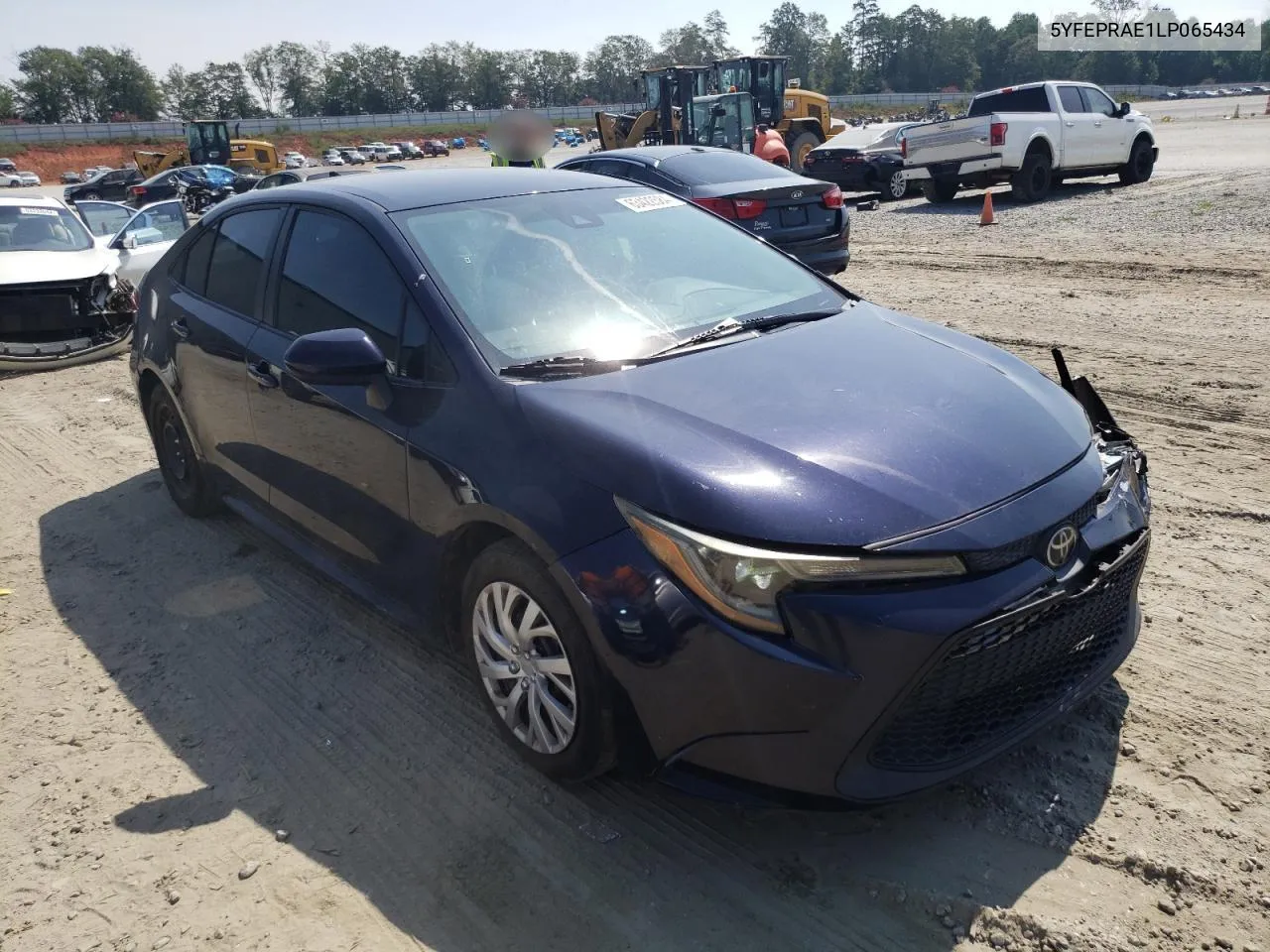 2020 Toyota Corolla Le VIN: 5YFEPRAE1LP065434 Lot: 63422584