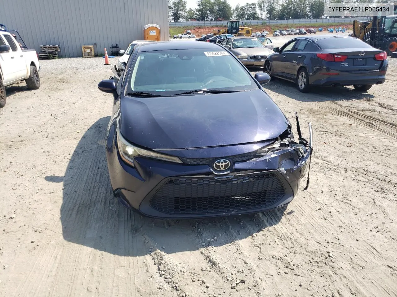 2020 Toyota Corolla Le VIN: 5YFEPRAE1LP065434 Lot: 63422584