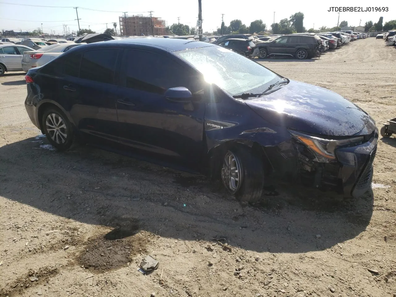 2020 Toyota Corolla Le VIN: JTDEBRBE2LJ019693 Lot: 63871144