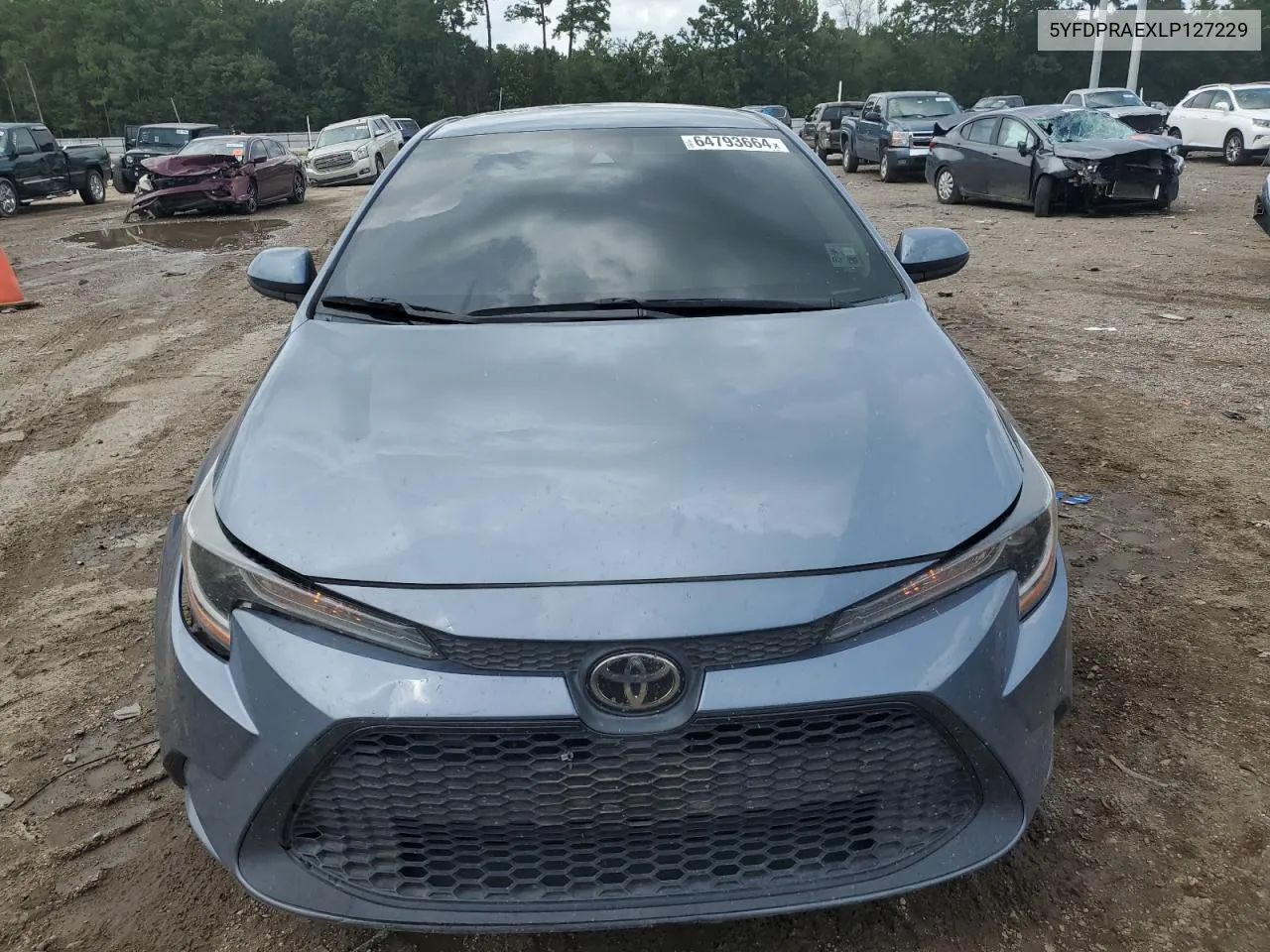 2020 Toyota Corolla L VIN: 5YFDPRAEXLP127229 Lot: 64793664