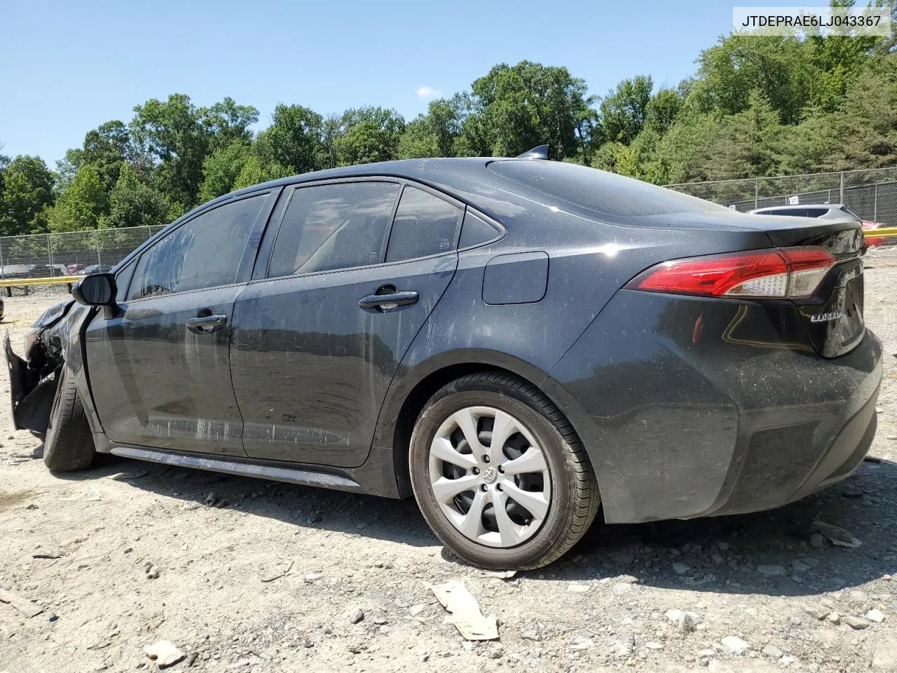 2020 Toyota Corolla Le VIN: JTDEPRAE6LJ043367 Lot: 65922904