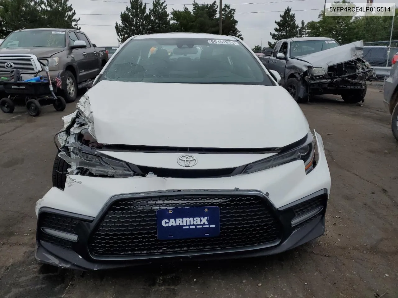 2020 Toyota Corolla Se VIN: 5YFP4RCE4LP015514 Lot: 66161014