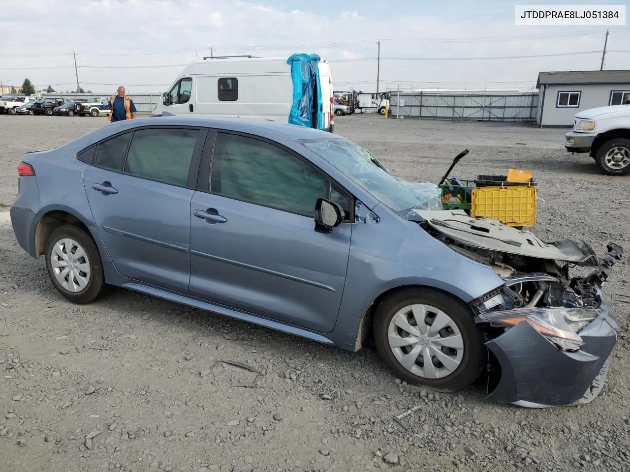 2020 Toyota Corolla L VIN: JTDDPRAE8LJ051384 Lot: 66729284