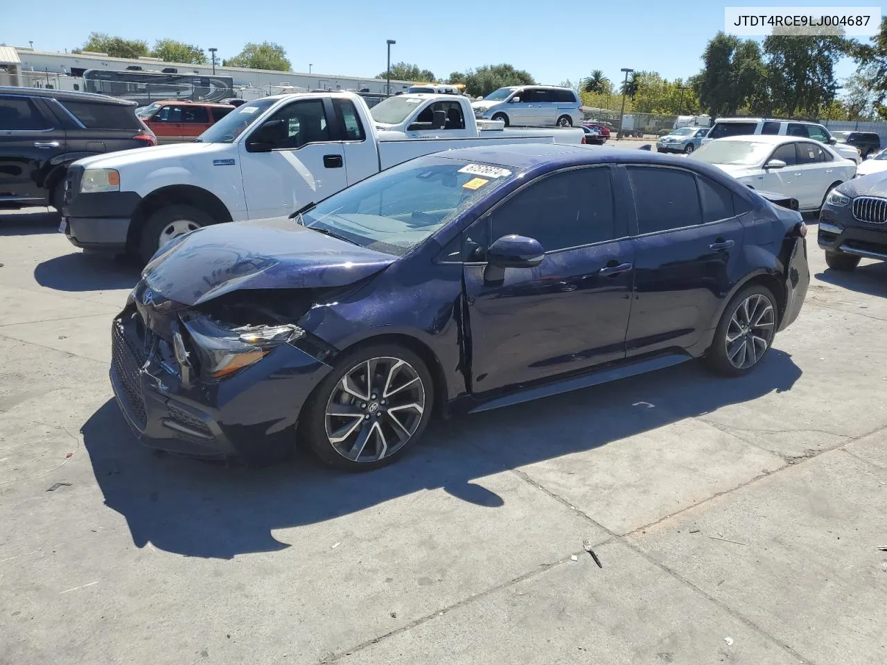 2020 Toyota Corolla Xse VIN: JTDT4RCE9LJ004687 Lot: 67576674