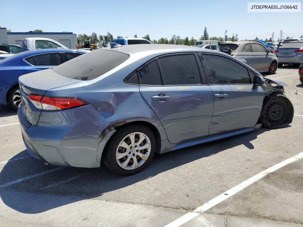 2020 Toyota Corolla Le VIN: JTDEPRAE0LJ106642 Lot: 67770024