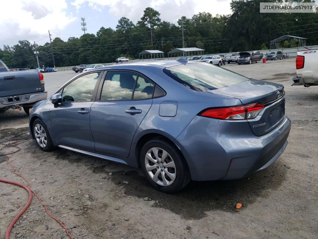 2020 Toyota Corolla Le VIN: JTDEPRAE0LJ057913 Lot: 68004634