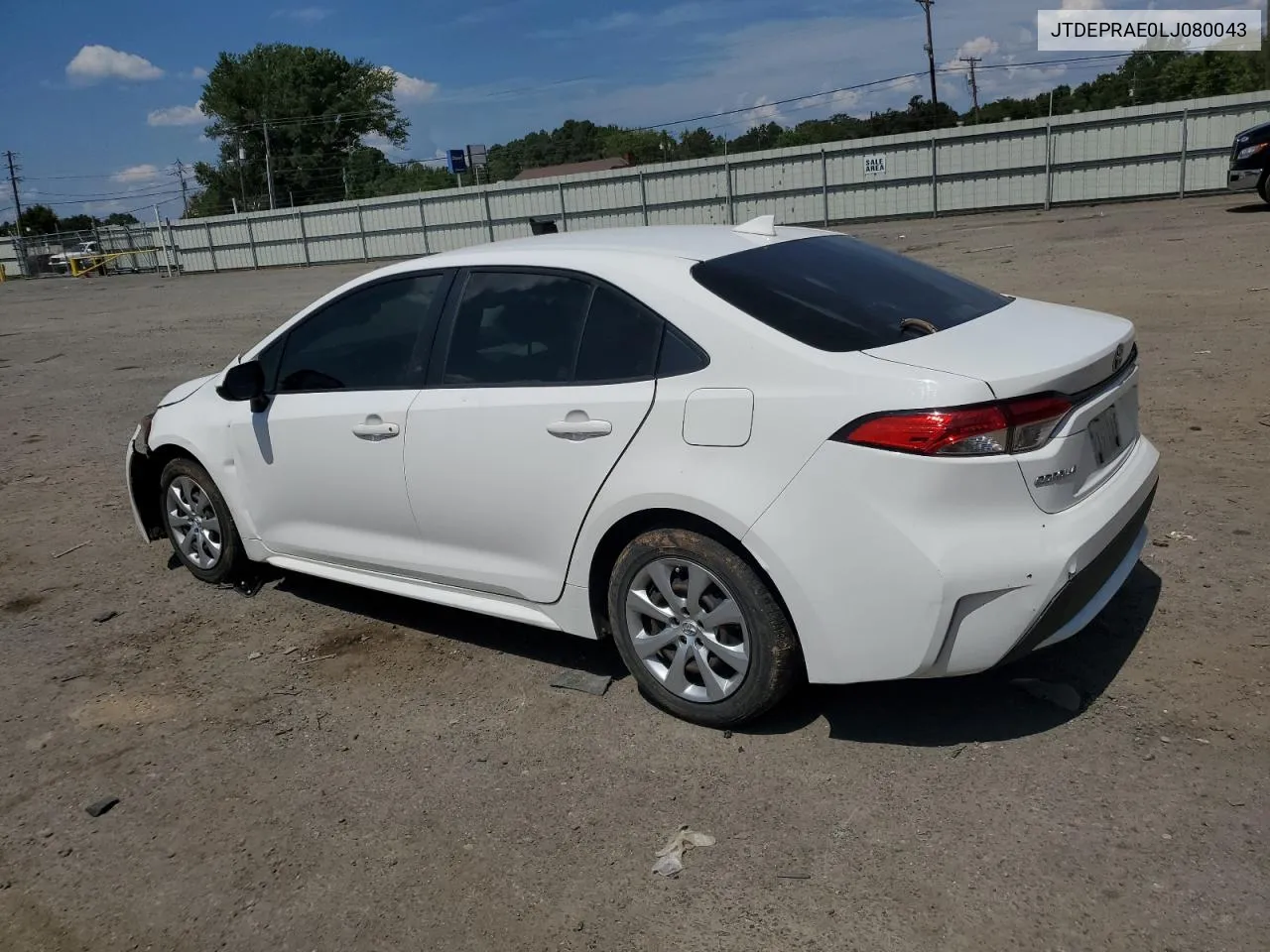 2020 Toyota Corolla Le VIN: JTDEPRAE0LJ080043 Lot: 68349594