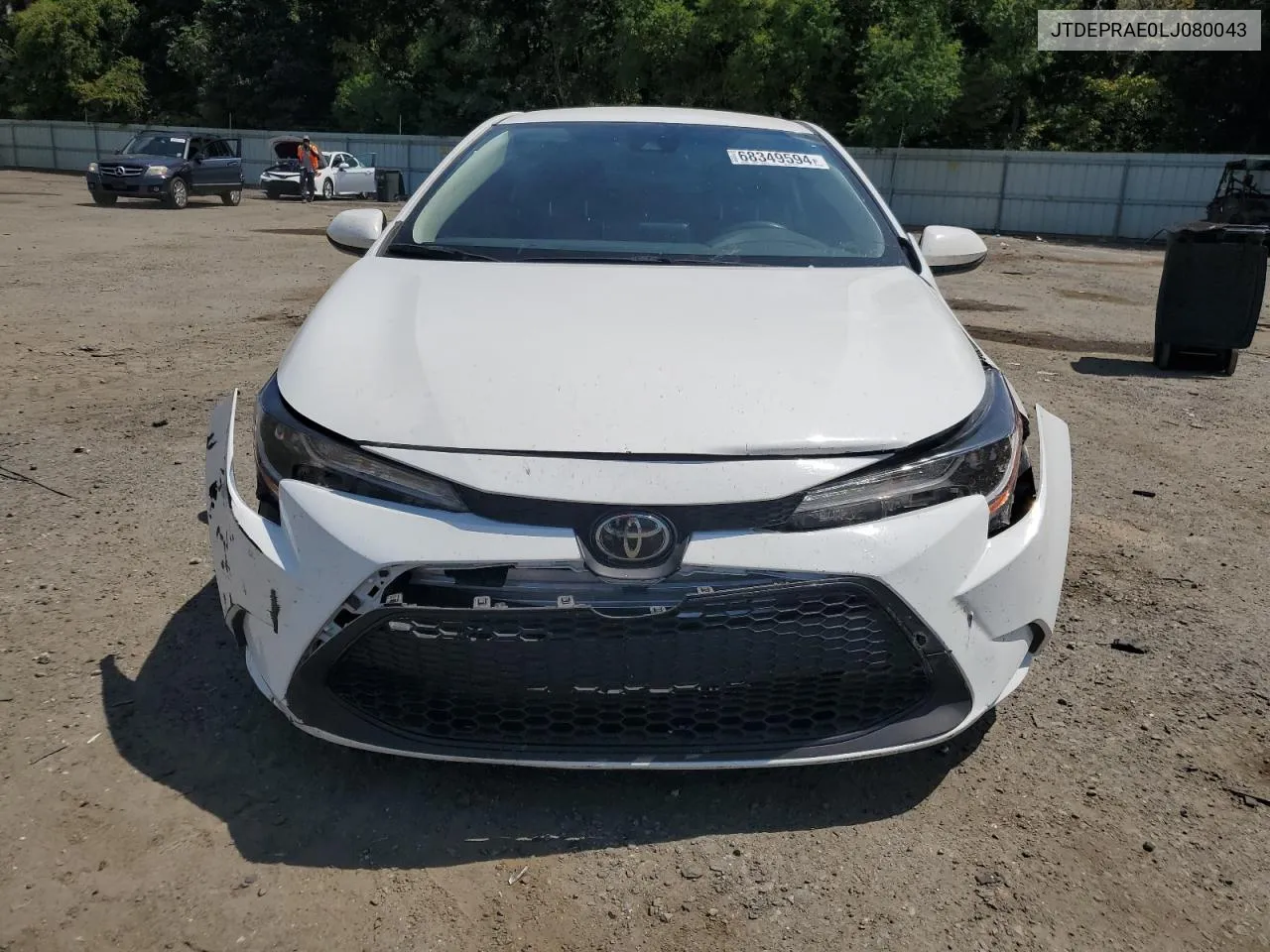 2020 Toyota Corolla Le VIN: JTDEPRAE0LJ080043 Lot: 68349594