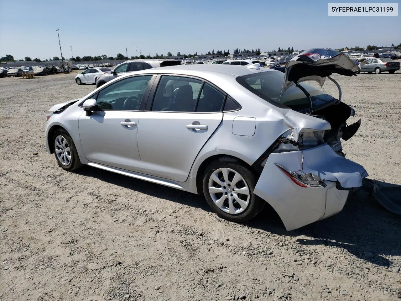 2020 Toyota Corolla Le VIN: 5YFEPRAE1LP031199 Lot: 68507914