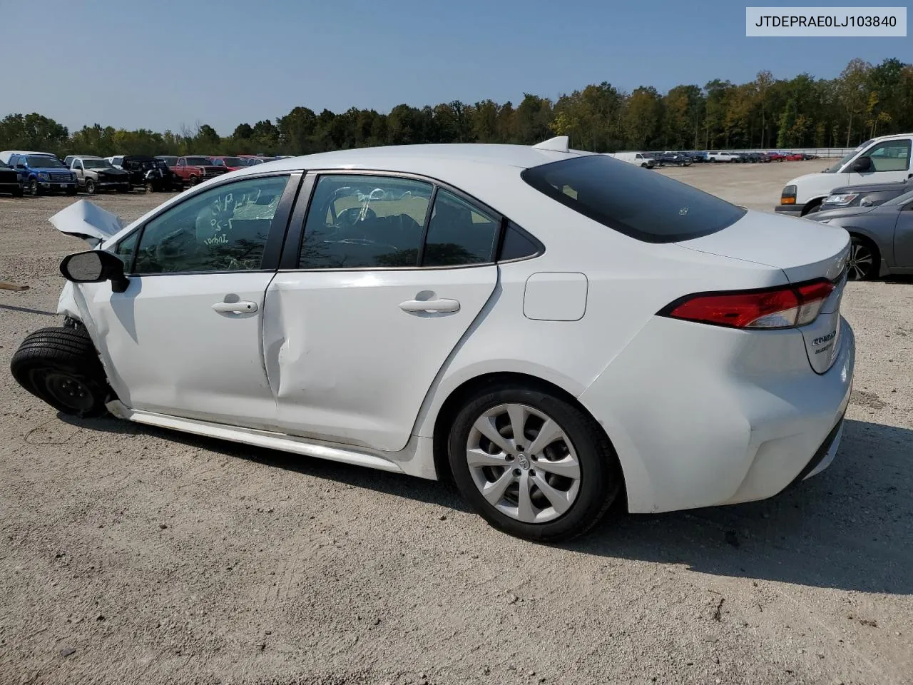 2020 Toyota Corolla Le VIN: JTDEPRAE0LJ103840 Lot: 68715784