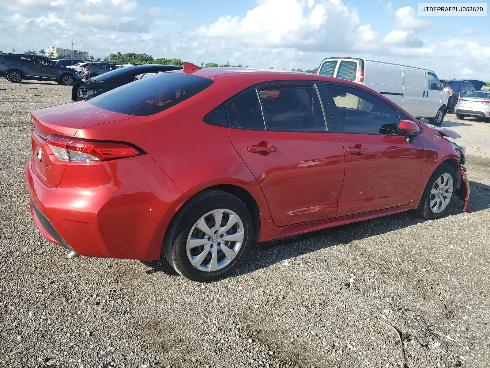 2020 Toyota Corolla Le VIN: JTDEPRAE2LJ053670 Lot: 68994164