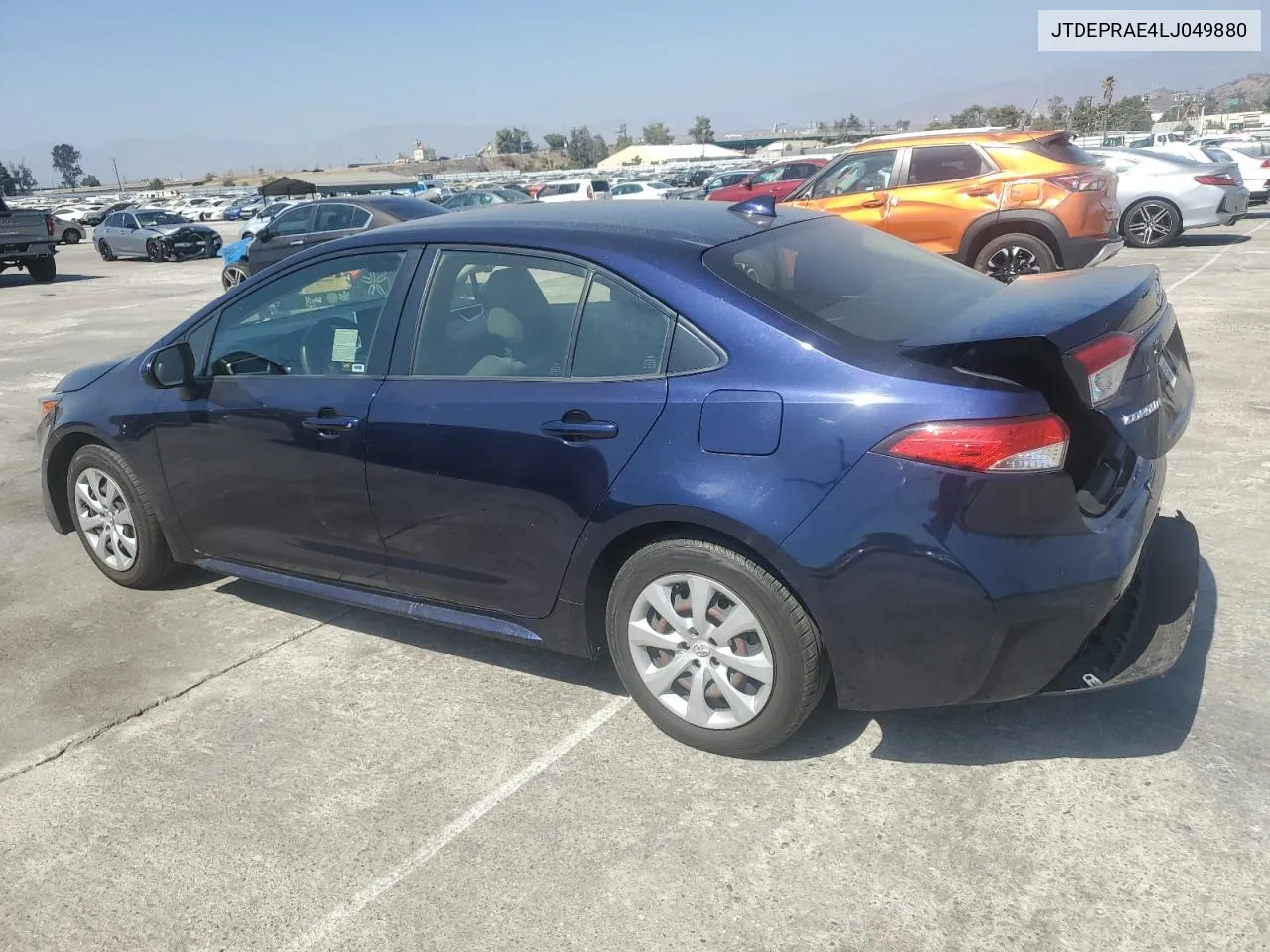 2020 Toyota Corolla Le VIN: JTDEPRAE4LJ049880 Lot: 69086394