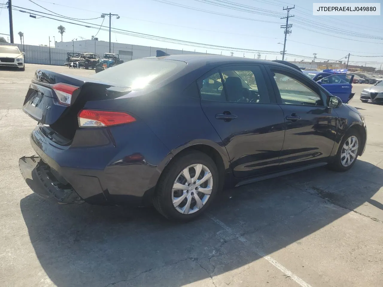 2020 Toyota Corolla Le VIN: JTDEPRAE4LJ049880 Lot: 69086394