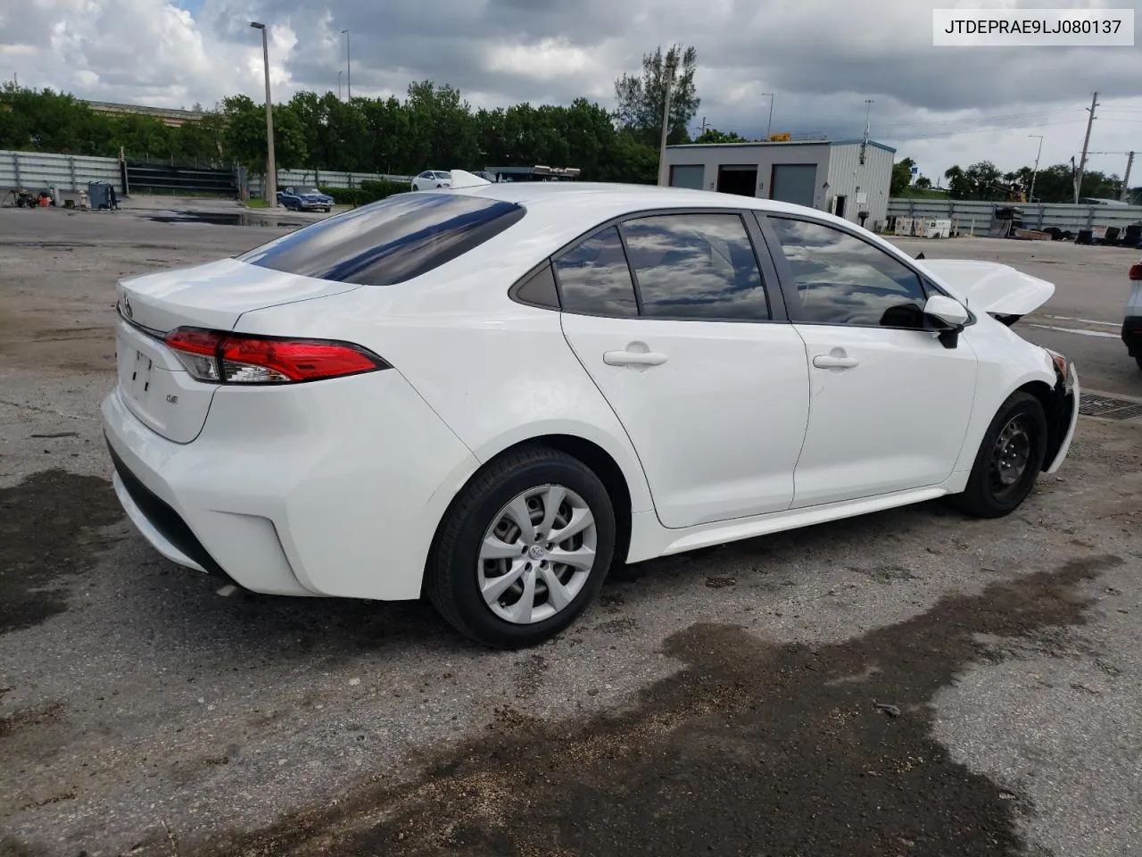 2020 Toyota Corolla Le VIN: JTDEPRAE9LJ080137 Lot: 69109074