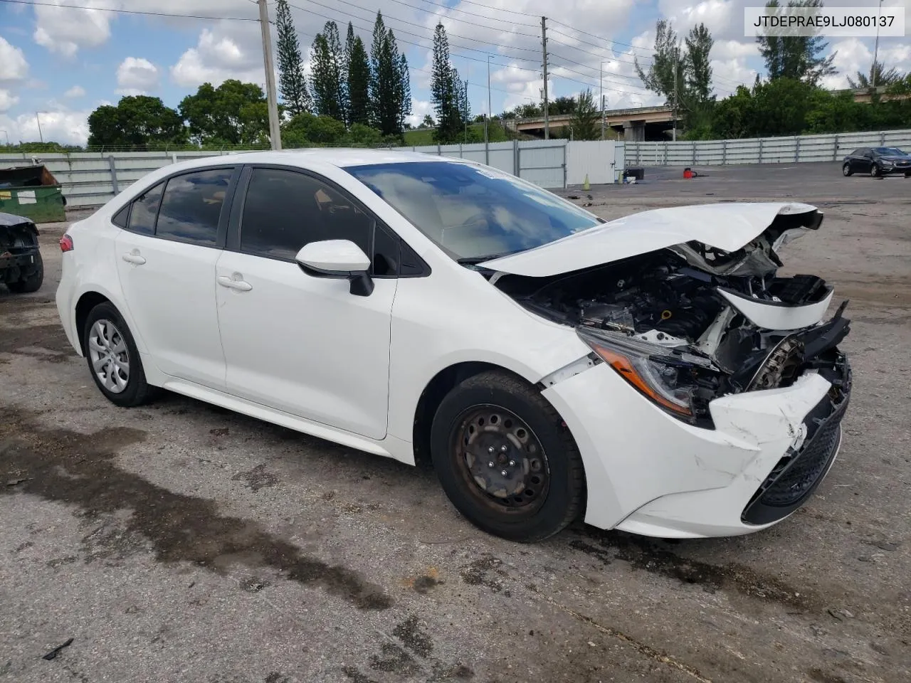 2020 Toyota Corolla Le VIN: JTDEPRAE9LJ080137 Lot: 69109074