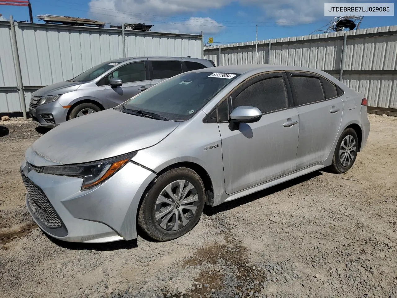 2020 Toyota Corolla Le VIN: JTDEBRBE7LJ029085 Lot: 69123964